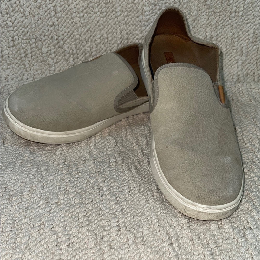 OluKai Gray Slip-On Shoes